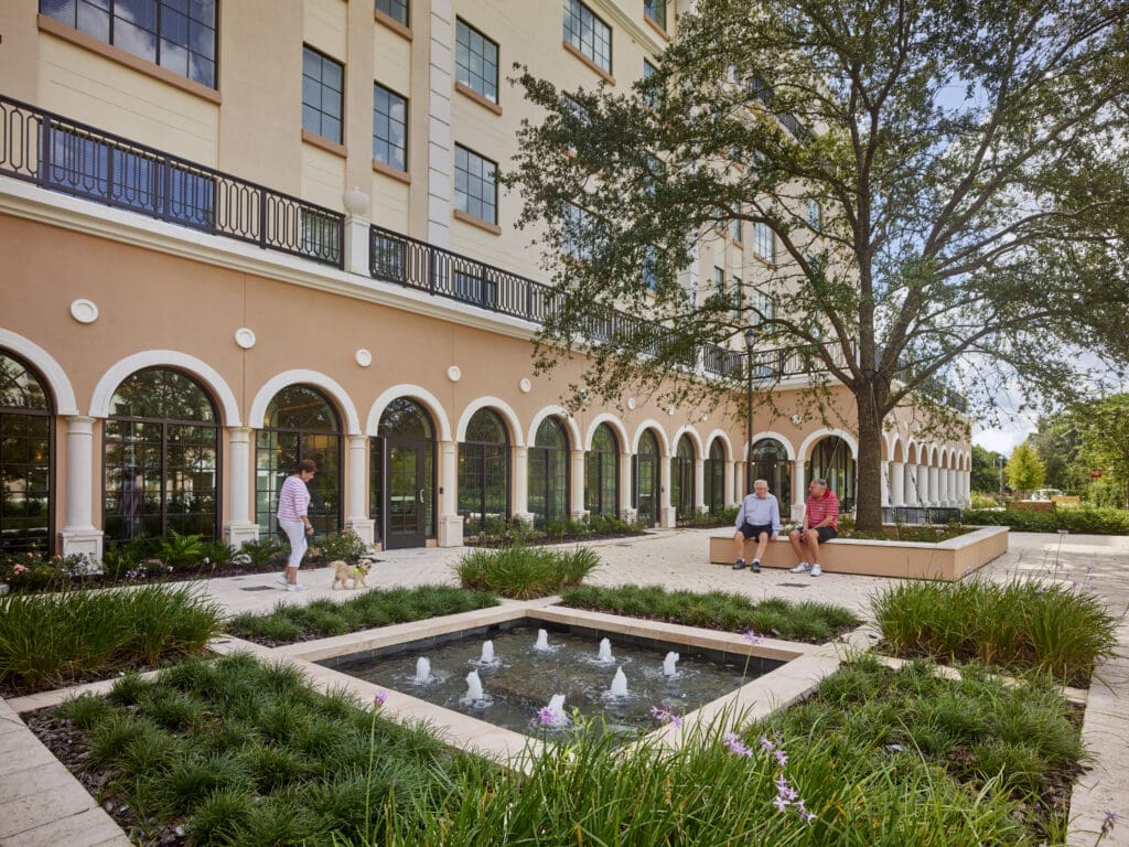 Seniors outside at Windsor at Celebration