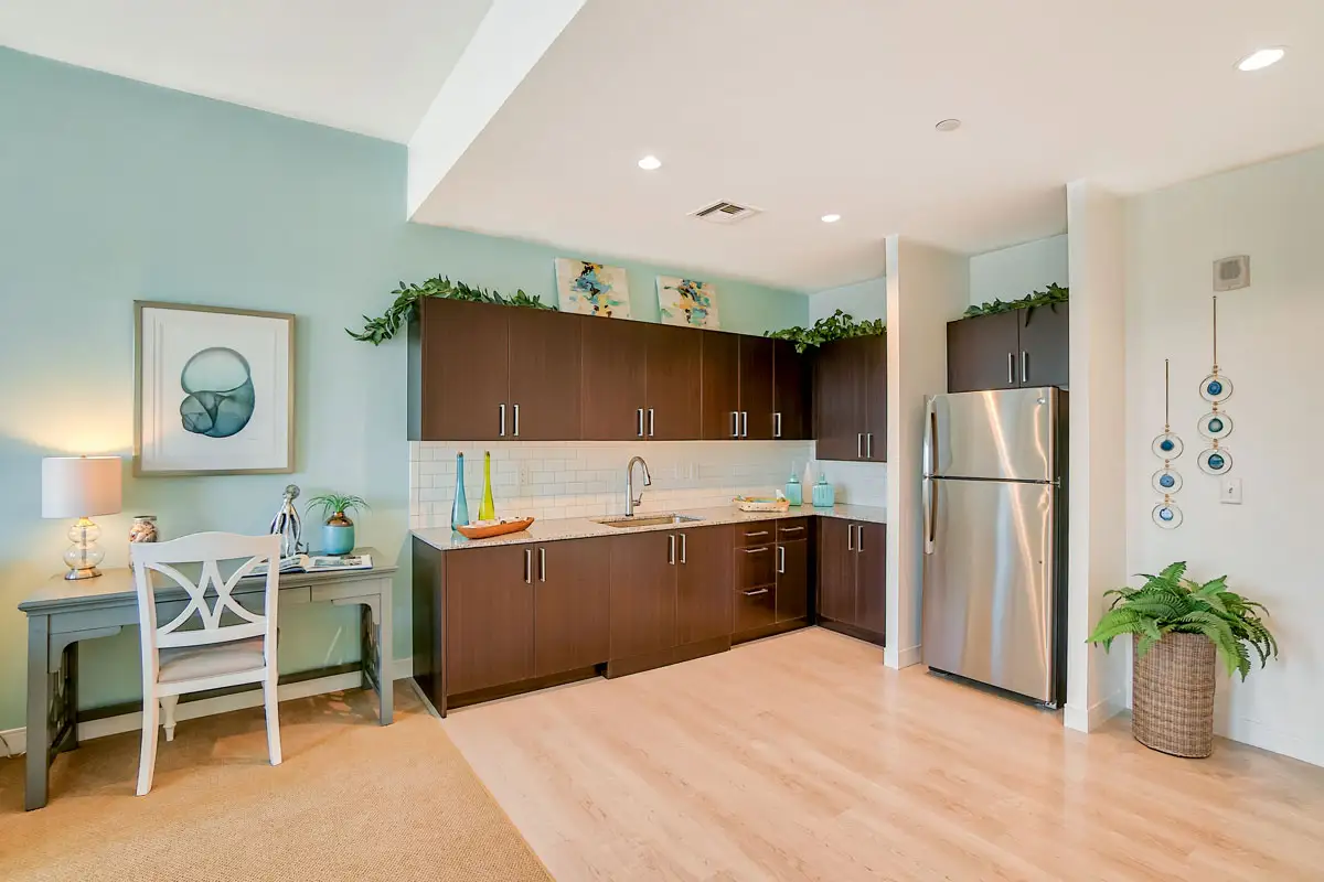 This Completed Model Provides An Opportunity To See What It Looks Like When An Apartment Is Lived In.